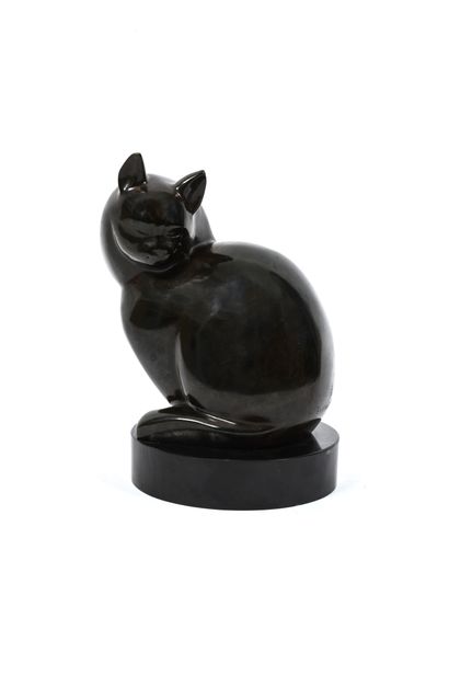 Ferdinand PARPAN (1902-2004)
Chat assis,1998.
Épreuve...