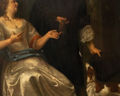 Frans II MIERIS dit le Jeune (Leyde 1689-1763)
Elégant...