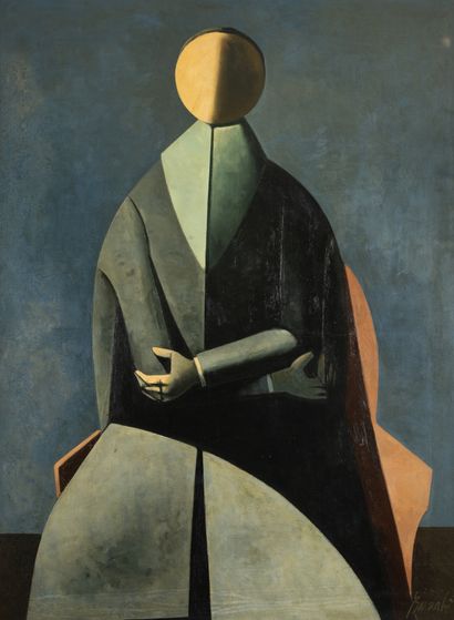 DUBÉ (1914-1961)
Sans titre.
Huile sur toile.
Signée...