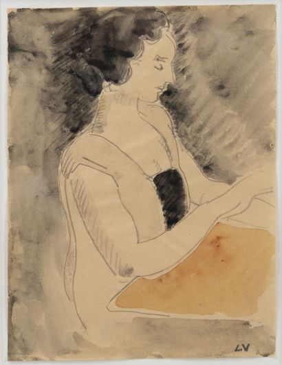 Louis VALTAT (1869-1952)
Femme à l'ouvrage,...