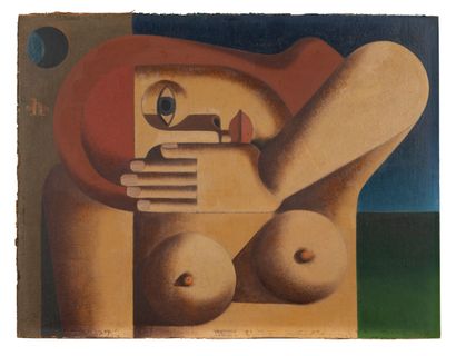 Heinrich HOERLE (1895-1936)
Femme tête penchée,...