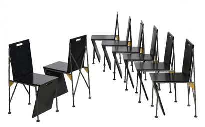 Olivier GAGNERE (1952)
Suite de huit chaises,...