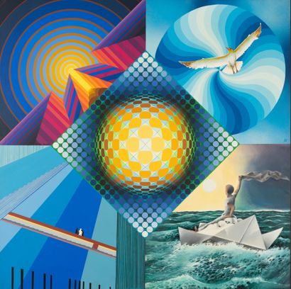 Victor VASARELY (1906-1997) & Bruno ALLART...
