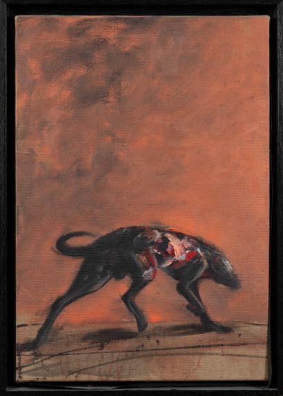 Vladimir VELICKOVIC (1935-2019)
Chien,1995.
Huile...