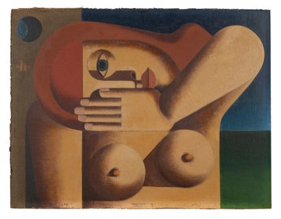 Heinrich HOERLE (1895-1936)
Femme tête penchée,...