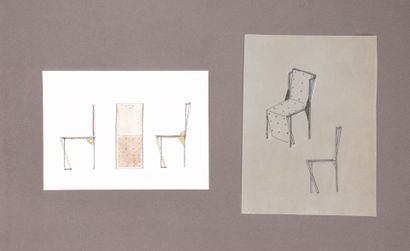 Olivier GAGNERE (1952)
Suite de huit chaises,...