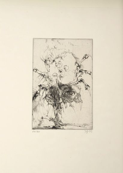 Horst JANSSEN (1925-1995)
Hanno's Tod.
Vingt-trois...