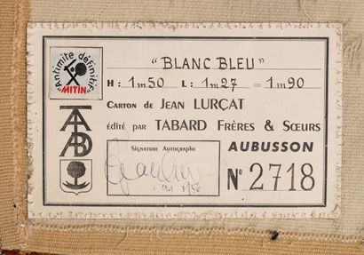 Jean LURÇAT (1892-1966)
Blanc Bleu, circa...