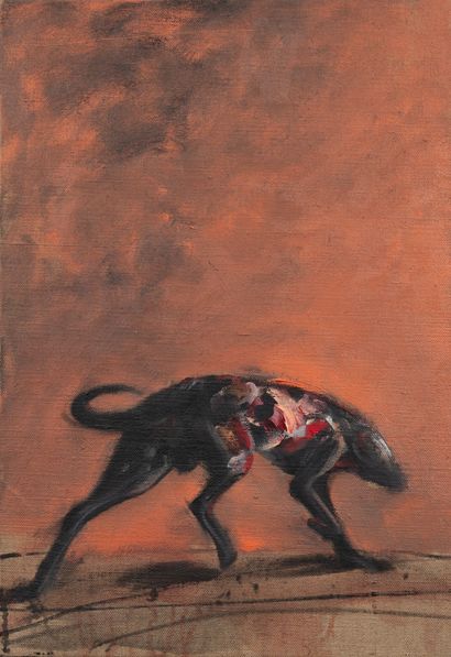 Vladimir VELICKOVIC (1935-2019)
Chien,1995.
Huile...