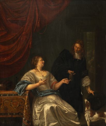 Frans II MIERIS dit le Jeune (Leyde 1689-1763)
Elégant...