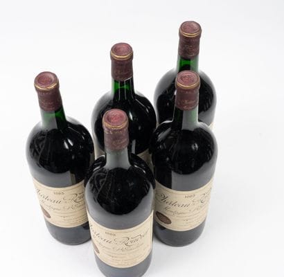 CHÂTEAU ROUDIER
5 magnums, 1985.
Montagne-Saint-Emilion.
High...