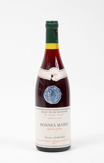 BONNES MARES
1 bottle, 1981.
Domaine Clair-Daü.
Level...