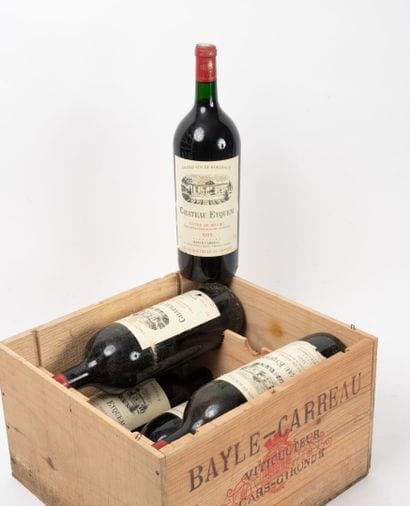 CHÂTEAU EYQUEM
6 magnums, 1985.
Côte de Bourg.
Bayle-Carreau.
High...
