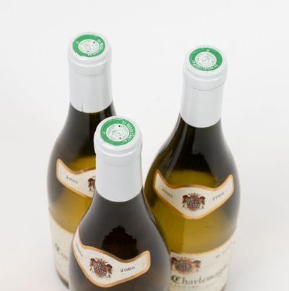 CORTON-CHARLEMAGNE
3 bottles, 2005.
Grand...