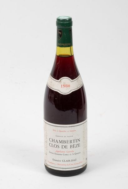 CHAMBERTIN CLOS DE BEZE
1 bottle, 1980.
Domaine...