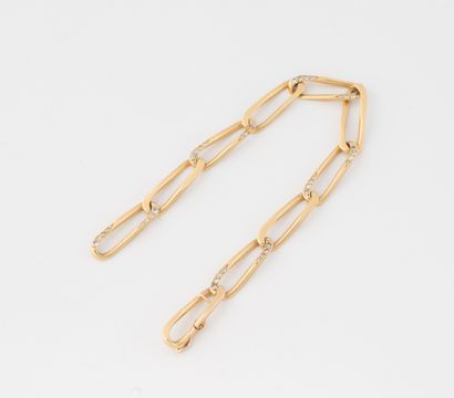 CARTIER
Bracelet gourmette en or jaune (750)...