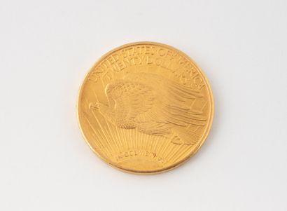 ETATS UNIS
20 Dollars en or, 1925. 
Usures.
Poids...