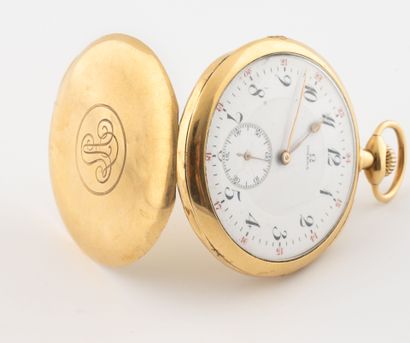 OMEGA
Pocket watch in yellow gold (750)....