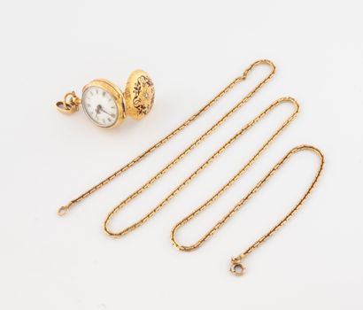 Yellow gold (750) interlocking rectangular...