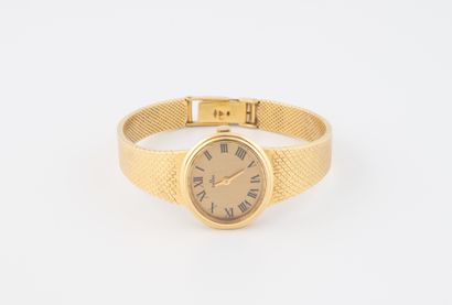 OMEGA 
Ladies' wristwatch in yellow gold...