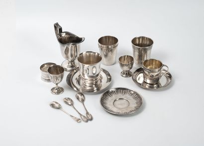 Lot en argent (950) modèles divers comprenant...