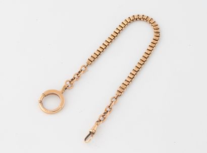 Yellow gold (750) Venetian link watch chain.
Spring...