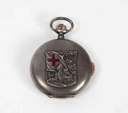 ANGELUS, Le Locle
Red Cross silver-plated...