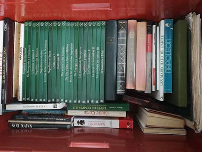 Two cases of books and documentation on Napoleon...