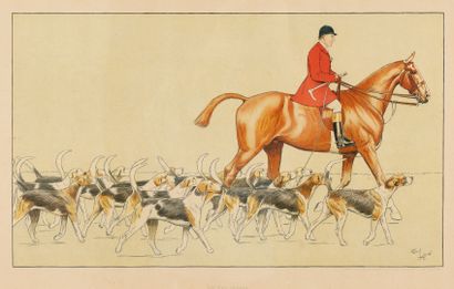 Cecil ALDIN (1870-1935)
Piqueux on horseback...