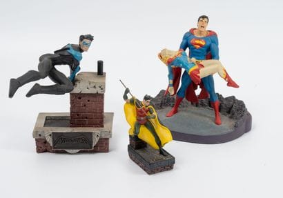 DC COMICS
Lot of three figurines from the...