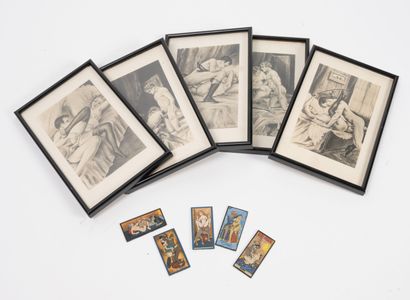 Lot of erotic pieces including: 
- A photograph...
