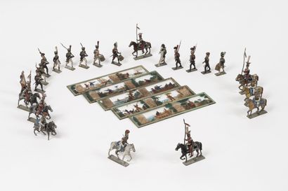 Lot of antique painted lead toy soldiers...