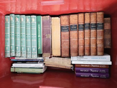 Two cases of books and documentation on Napoleon...
