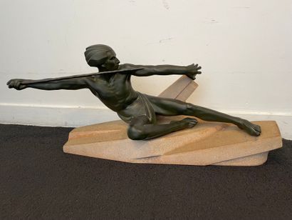 Max LE VERRIER (1891-1973)
Javelin thrower.
Proof...