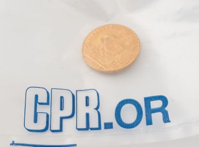 FRANCE
20 Franc gold coin 1908. 
Under CPR...