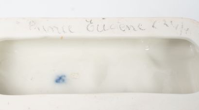 8 polychrome enameled porcelain subjects,...