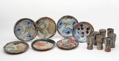 Part of a dinner service.
Glazed ceramic...