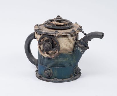 Jean FONTAINE (1952)
Teapot.
Enameled stoneware.
H....