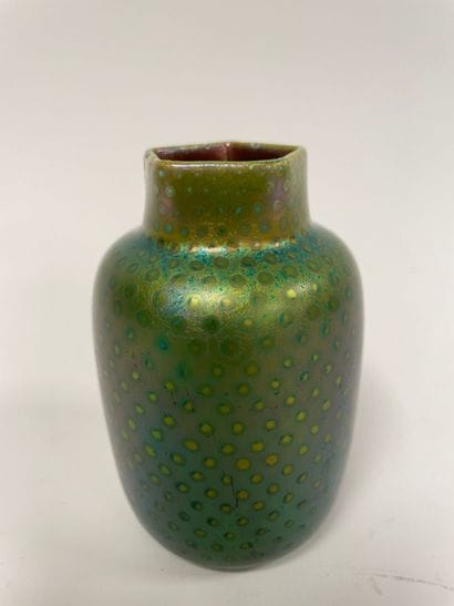Clément MASSIER (1844-1911)
Small vase.
Ceramic...