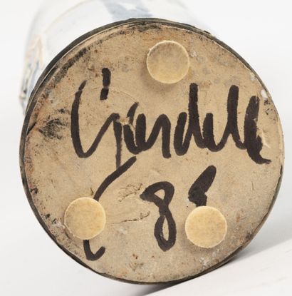 Michel GARDELLE (1949)
Large vase, 1989.
Enameled...