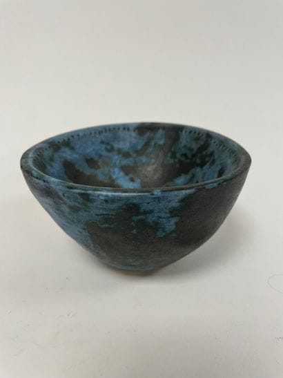 Jacques BLIN (1920-1995)
Bowl.
Blue glazed...