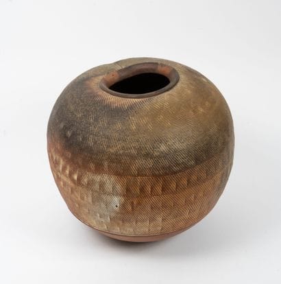 Vase, 1992.
Enameled stoneware.
Signed and...