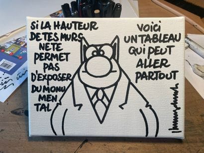 Tableau de Philippe Geluck 