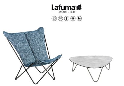 Ensemble fauteuil Sphinx SUNBRELLA COBALT...