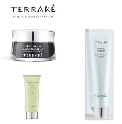 Lot de 5 produits de soins TERRAKE
A offrir...