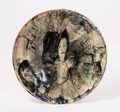 Zvi MILSHTEIN (1934-2020)
Decorative dish.
Ceramic.
Signed...