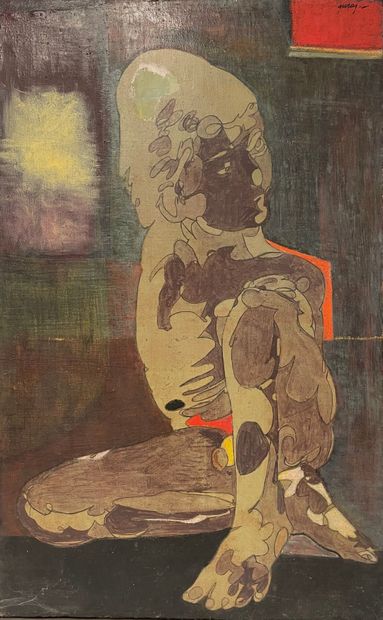 Pierre COURTENS (1921-2004)
Adolescent.
Oil...