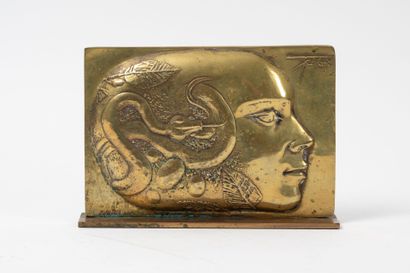 Pierre-Yves TREMOIS (1921-2020)
Profil, 1988.
Bronze...