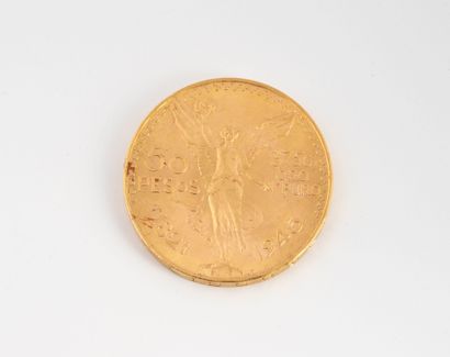 MEXIQUE
50 pesos gold coin.
Weight: 41.6...