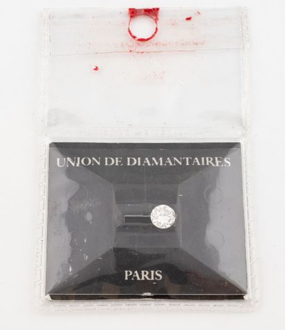 Diamond on brilliant-cut paper under seal....
